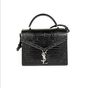 COPY - Saint Laurent Cassandra Crocodile Embossed…